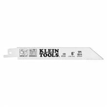 Klein Tools 31731 Reciprocating Saw Blades, 10/14 TPI, 6-Inch, 5-Pack