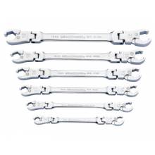 Gearwrench 89101D 6Pc Met Ratcheting Flexflare Nut Wrench Set