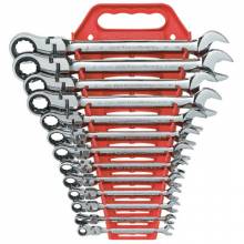 Gearwrench 9702D 13Pc Flex Comb Ratcheting Wrench Set Sae