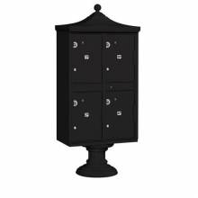 Mailboxes 3304R Salsbury Regency Decorative Outdoor Parcel Locker with 4 Compartments in Sandstone with USPS Access - Type II