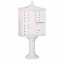 Mailboxes 3312R Salsbury Regency Decorative Cluster Box Unit with 12 Doors and 1 Parcel Locker in Sandstone with USPS Access - Type II