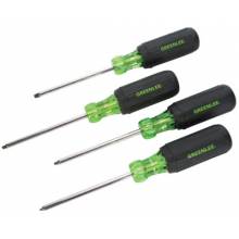 Greenlee 0353-01C 4-Pc Square Recess Tipdriver Set