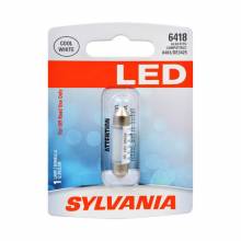 Sylvania Automotive 33276 Sylvania 6418 White Syl Led Mini Bulb, 1 Pack