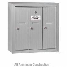 Mailboxes 3503ASU Salsbury Vertical Mailbox - 3 Doors - Aluminum - Surface Mounted - USPS Access