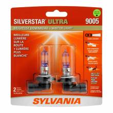Sylvania Automotive 35614 Sylvania 9005 Silverstar Ultra Halogen Headlight Bulb, 2 Pack