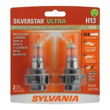 Sylvania Automotive 35620 Sylvania H13 Silverstar Ultra Halogen Headlight Bulb, 2 Pack