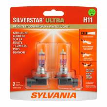 Sylvania Automotive 35626 Sylvania H11 Silverstar Ultra Halogen Headlight Bulb, 2 Pack