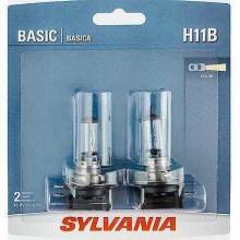 Sylvania Automotive 35974 Sylvania H11B Basic Halogen Headlight Bulb, 2 Pack