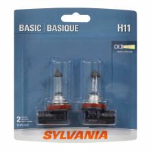 Sylvania Automotive 36033 Sylvania H11 Basic Halogen Headlight Bulb, 2 Pack
