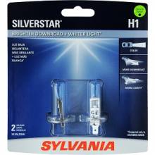 Sylvania Automotive 36196 Sylvania H1 Silverstar High Performance Halogen Headlight Bulb, (Contains 2 Bulbs)