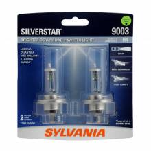 Sylvania Automotive 36344 Sylvania 9003 Silverstar Halogen Headlight Bulb, 2 Pack