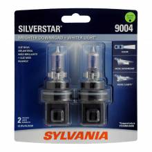 Sylvania Automotive 36348 Sylvania 9004 Silverstar Halogen Headlight Bulb, 2 Pack