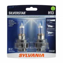 Sylvania Automotive 36356 Sylvania H13 Silverstar Halogen Headlight Bulb, 2 Pack