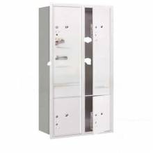 Mailboxes 3716D-6PCFP Recessed Mounted 4C Horizontal Mailbox (Includes Master Commercial Locks)