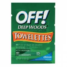 Raid/Off CB549967 Off Deep Woods Towelettes-25% Deet (144 EA)