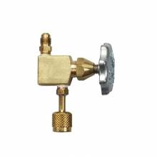 Yellow Jacket 40350 2 Port valve 1/4" QC Female with CH14 depressor x 1/4" Male flare with Schrader