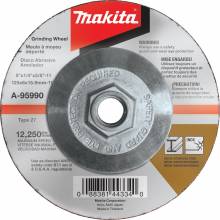 Makita A-95990 5" X 1/4" X 5/8 11" Hubbed Inox Grinding Wheel, 36 Grit