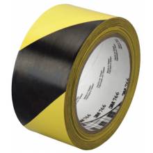 3M Industrial 021200-43181 3M Hazard Warning Tape 766 Blk/Yellow 2"X36Yd