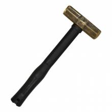 Klein Tools 7HBRFRH07 Brass Sledge Hammer - Fiberglass Rubber Hnd 7#