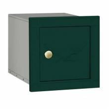 Mailboxes 4140E-GRN Salsbury Cast Aluminum Column Mailbox - Non-Locking - Eagle Door - Green