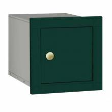 Mailboxes 4140P-GRN Salsbury Cast Aluminum Column Mailbox - Non-Locking - Plain Door - Green