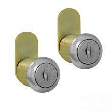 Mailboxes 4390 Salsbury Lock Set - (2) Standard Replacement Locks (Keyed Alike) - for Roadside Mailbox, Mail Chest and Mail Package Drop - with (2) Keys Each