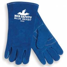 MCR Safety 4600 Blue Beast Welders Reinforced Thmb& Palm (1DZ)