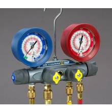 Yellow Jacket 46000 Manifold only, R/B gauges, bar/psi, R32/R410A, °F and °C