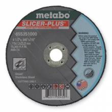 Metabo 55351 4 1/2Inx.045Inx7/8In A60Tx T27 Cutting Wheels