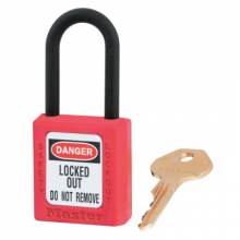 Master Lock 406RED Red Safety Dielectric Padlock; Zenex Body; Plast (6 EA)