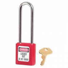 Master Lock 410LTREDKA 6 Pin Red Safety Lockoutpadlock W/3" Shackle Ka (1 EA)