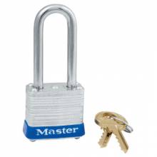 Master Lock 7LFKD 4 Pin Tumbler Padlock S/1-1/2" Long Shackl (1 EA)