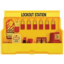 Master Lock S1850E1106 Lockout Station Elec Deva1106Red