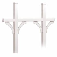 Mailboxes 4875 Salsbury Deluxe Mailbox Post - Bridge Style for (5) Mailboxes - In-Ground Mounted