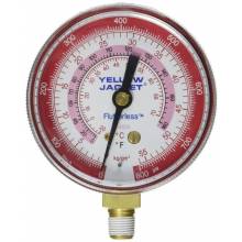 Yellow Jacket 49035 2 1/2″ gauge, red pressure, 0-800 kg/cm2/psi, R-410A/32 (°F and °C) 