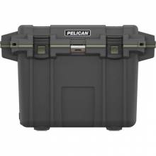 Pelican 50QT Elite Cooler, Gun Metal-OD Green