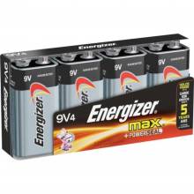 AbilityOne 522Fp4 Energizer Max Alkaline 9-Volt Battery - 595 Mah - 9V - Alkaline - 9 V Dc - 4 / Pack