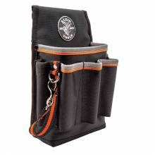 Klein Tools 5241 Tradesman Pro Tool Pouch, 6 Pockets, 10.25 x 6.75 x 10.25-Inch