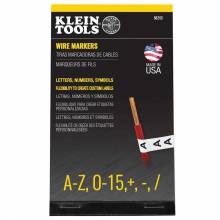 Klein Tools 56253 Wire Marker Book, Black Letters, Numbers, and Symbols