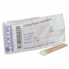 First Aid Only 25-400 4301 3" Cotton Tipped Applicators 100/Bag 361 (100 EA)