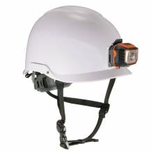 Ergodyne 60201 Skullerz 8974LED Safety Helmet with LED Light - Class E  (White)