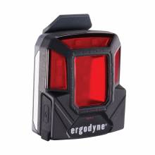 Ergodyne 60214 Skullerz 8993 Magnetic Rechargeable Headlamp and Red Beacon Light  (Black)