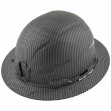 Klein Tools 60345 Hard Hat, Premium KARBN Pattern, Non-Vented Full Brim, Class E