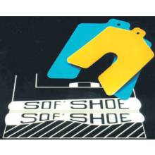 Precision Brand 49110 3"X3"X.020" Blue Sof'Shoe Slotted Shim (10 EA)