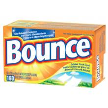 BOUNCE 608-80168 BOUNCE DRYER SHEETS BOX/160 USE OUTDOOR FRESH(6 BX/1 CA)