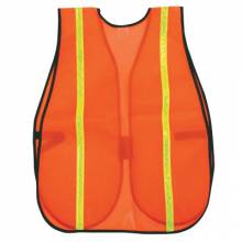 River City V211R Polyester Mesh Safety Vest Orange 3/4"Lime Strip