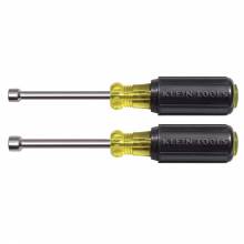 Klein Tools 630M Nut Driver Set, Magnetic Nut Drivers, 3-Inch Shafts, 2-Piece