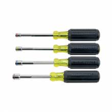 Klein Tools 635-4 Nut Driver Set, Magnetic Nut Drivers, Heavy Duty, 4-Piece