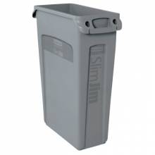 Rubbermaid Commercial 3540-60-GRAY 23 Gal Slim Jim With Venting Channels