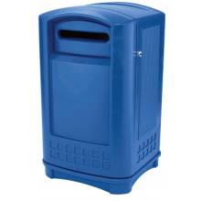 Rubbermaid Commercial 3969-73-BLUE Plaza Paper Recyclin